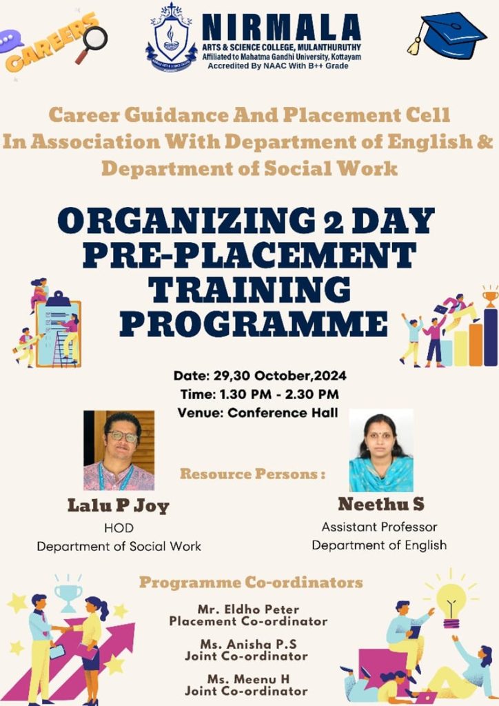 PRE-PLACEMENT TRAINING PROGRAMME