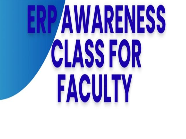 OUTREACH PROGRAMME-ERP AWARNESS CLASS FOR FACULTIES