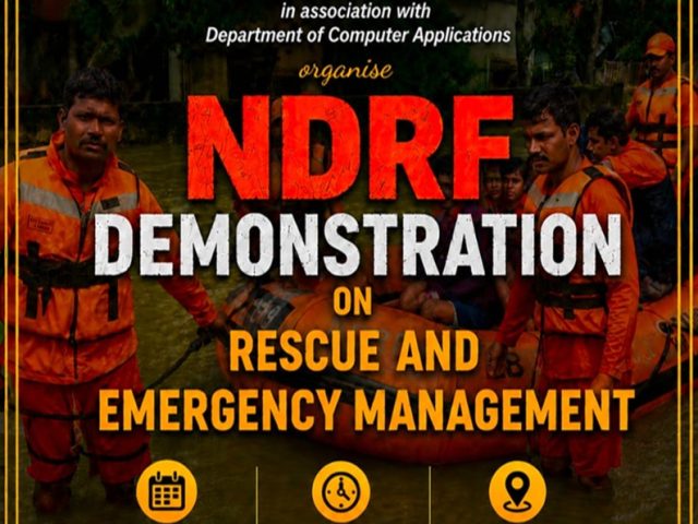NDRF Demonstration on Rescue and Emergency Management