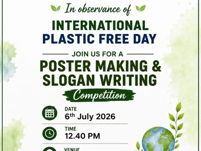 Poster Making & Slogan Writing Competition